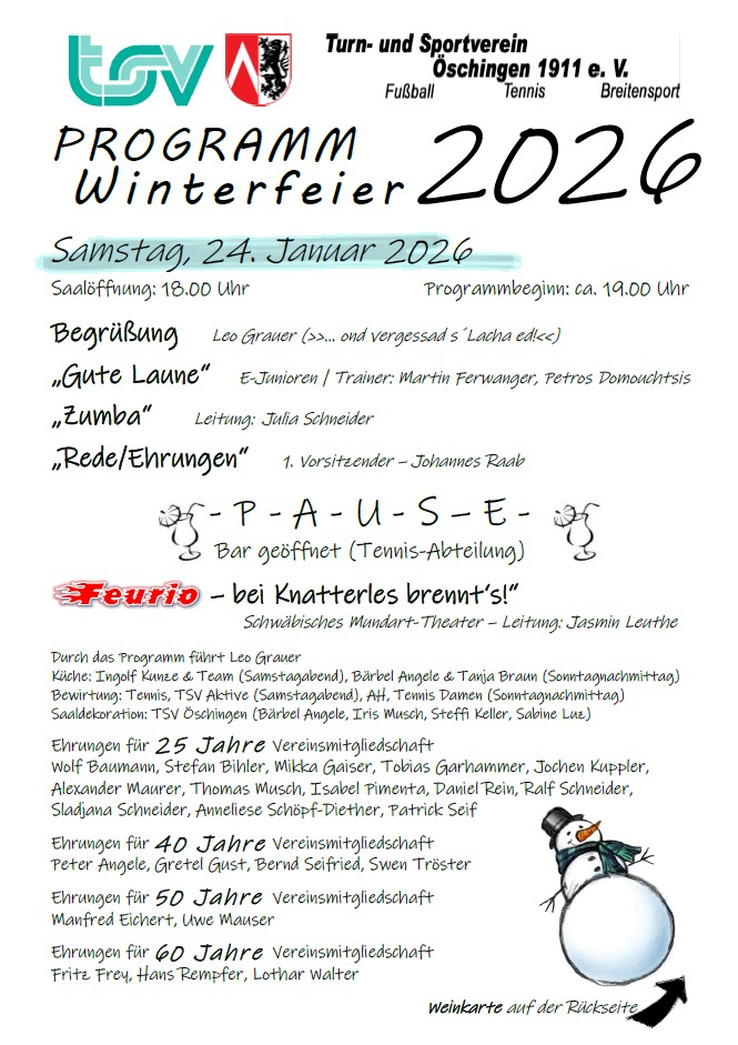 abendprogramm winterfeier 2026